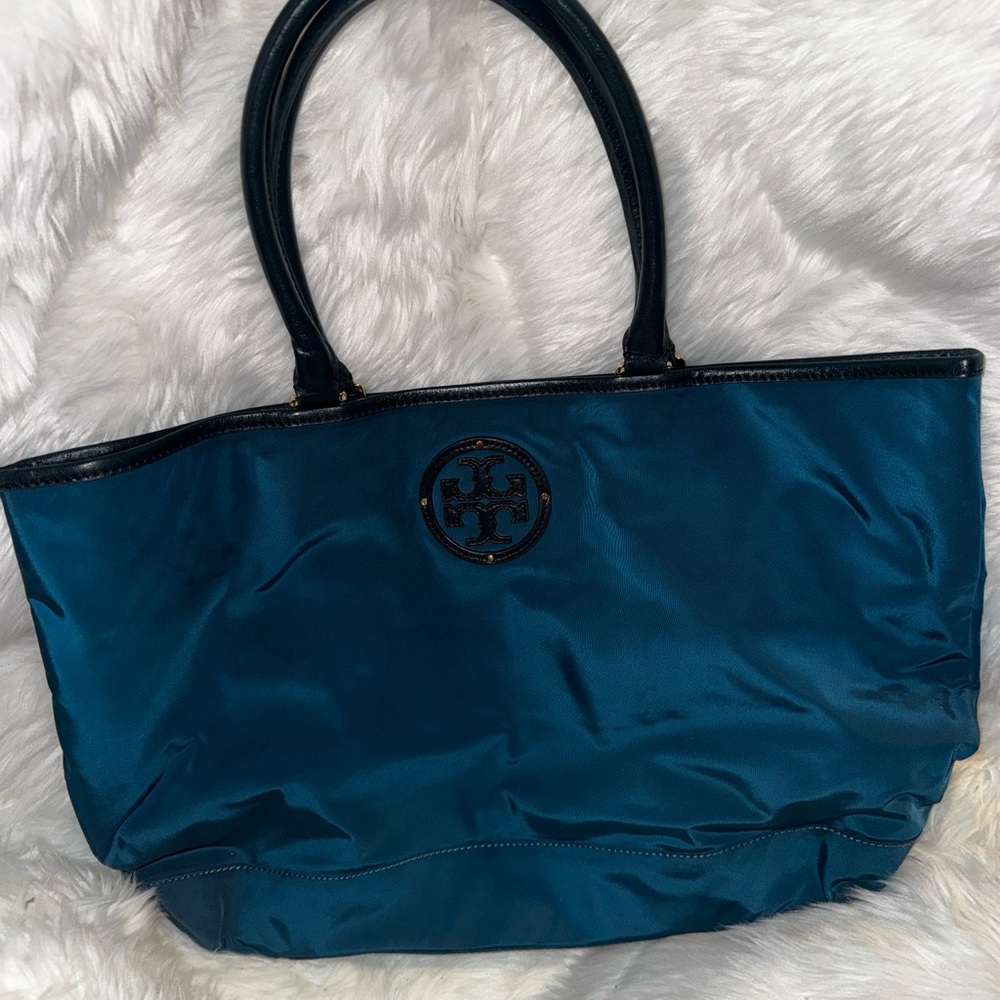Tory Burch Blue Tote Bag
